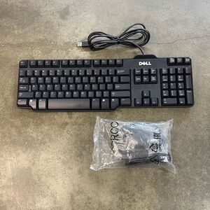 Dell SK-8115 Keyboard & HP Optical USB Mouse Set